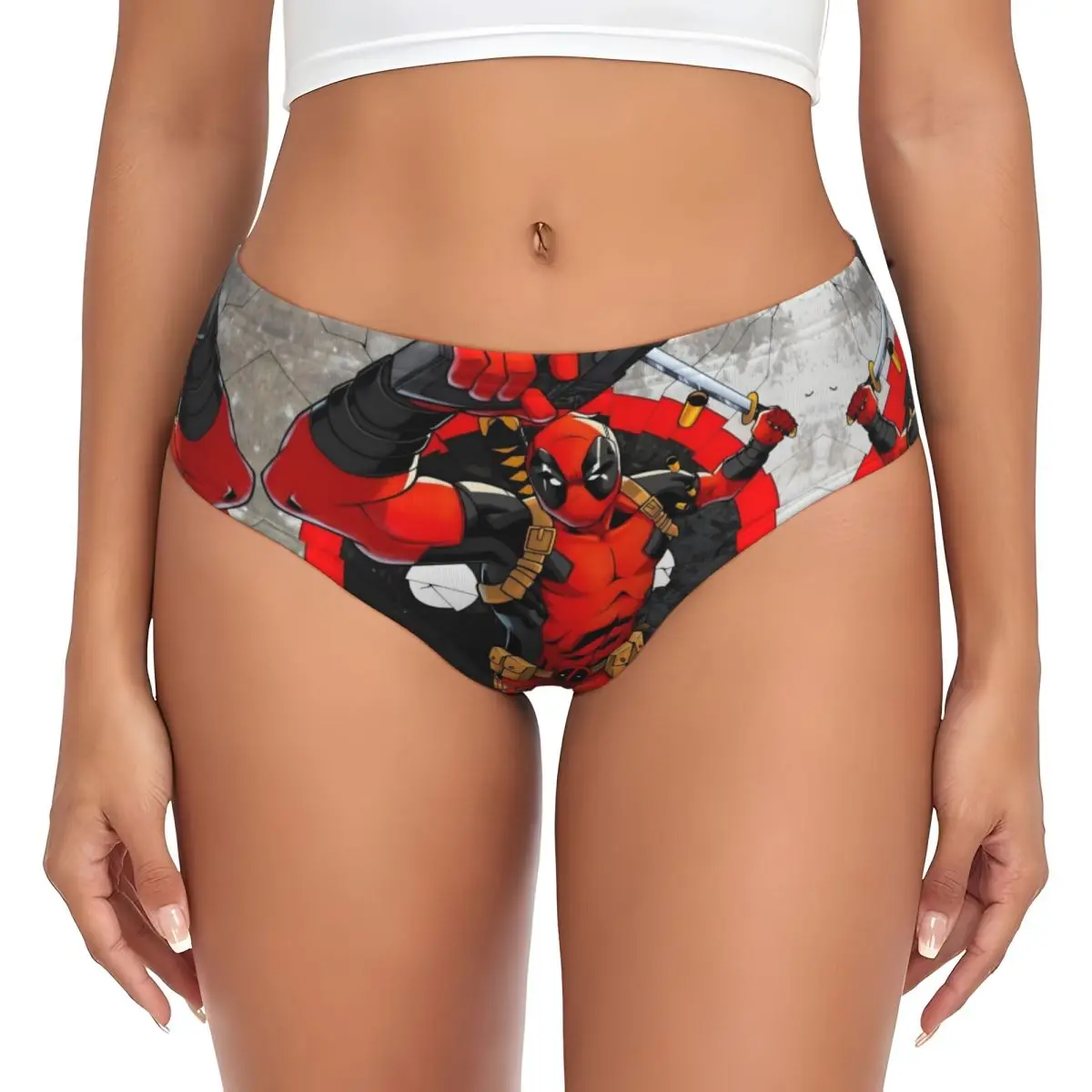 Deadpool personalizzato assemblare slip da donna, film traspiranti, biancheria intima da cartone animato