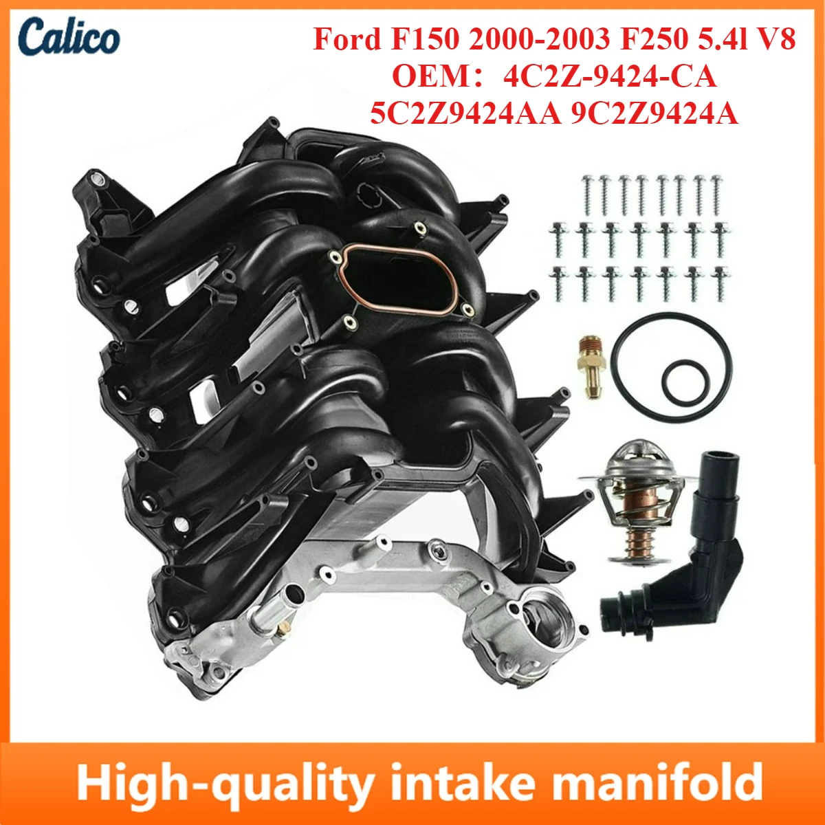 

Лидер продаж: Верхний впускной коллектор с прокладкой для Ford F150 2000-2003, F250 5.4L V8, OEM: 4C2Z-9424-CA, 5C2Z9424AA, 9C2Z9424A