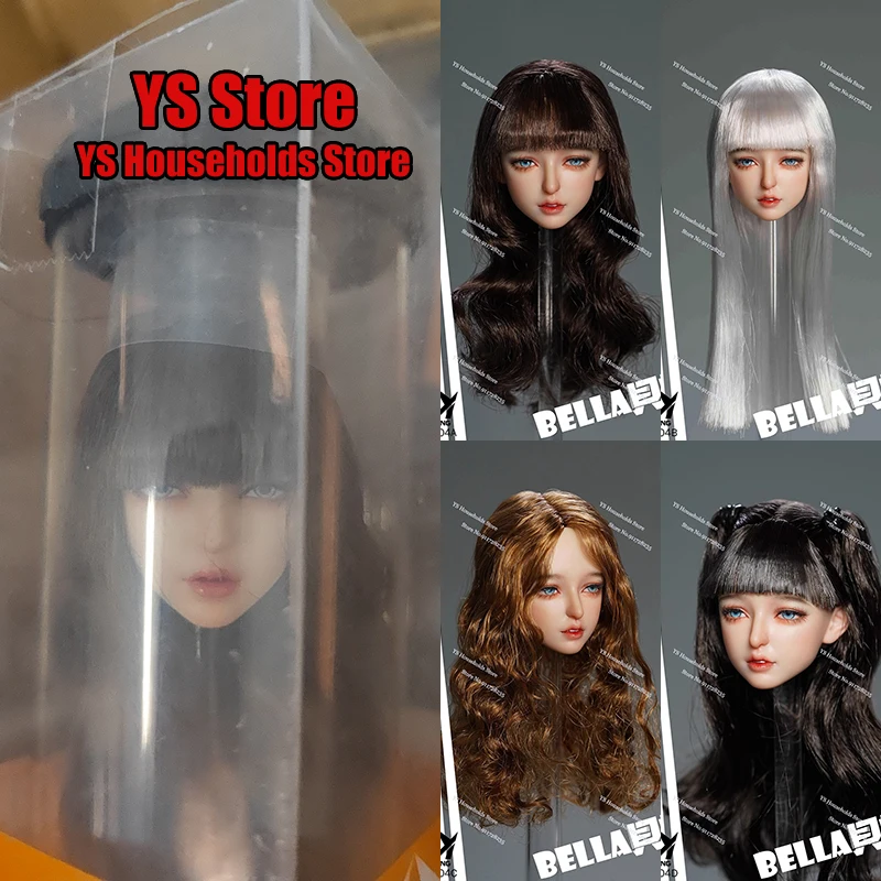

KIDKING KKP004 1/6 Bella Girl, нежная голова, скульптура красоты, ресницы, золотые завитки, модель волос, игрушки, аксессуар для 12-дюймовой красивой фигурки куклы
