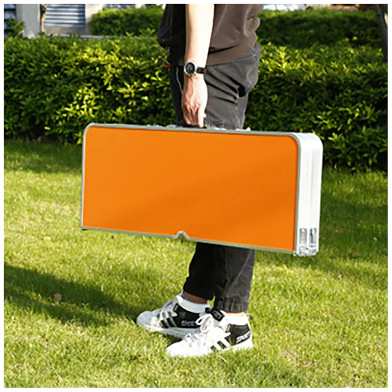 アウトドアキャンプ折りたたみテーブルと椅子 1 テーブル 4 椅子アルミニウム合金接続シンプルなポータブル折りたたみピクニックテーブル