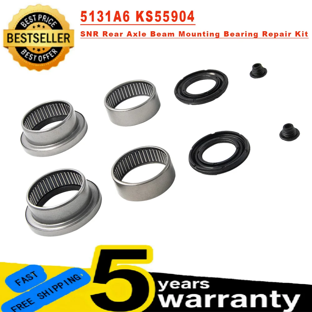 For Peugeot 206 207 Citroen C2 SNR Rear Axle Beam Mounting Bearing Repair Kit 47MM 5131A6 KS55904