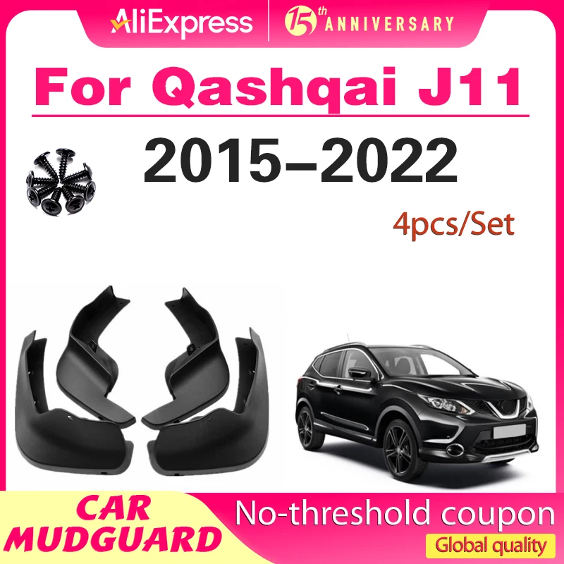 

For 2014-2021 Nissan QASHQAI J11 Defensa Fender Mudguard Mud Flaps Guard Splash Flap Mudguards Car Accessories