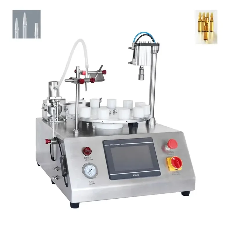Automated Pharmaceutical Packaging Machine Vial Liquid Filling And Stoppering Production Line for Health Care Products