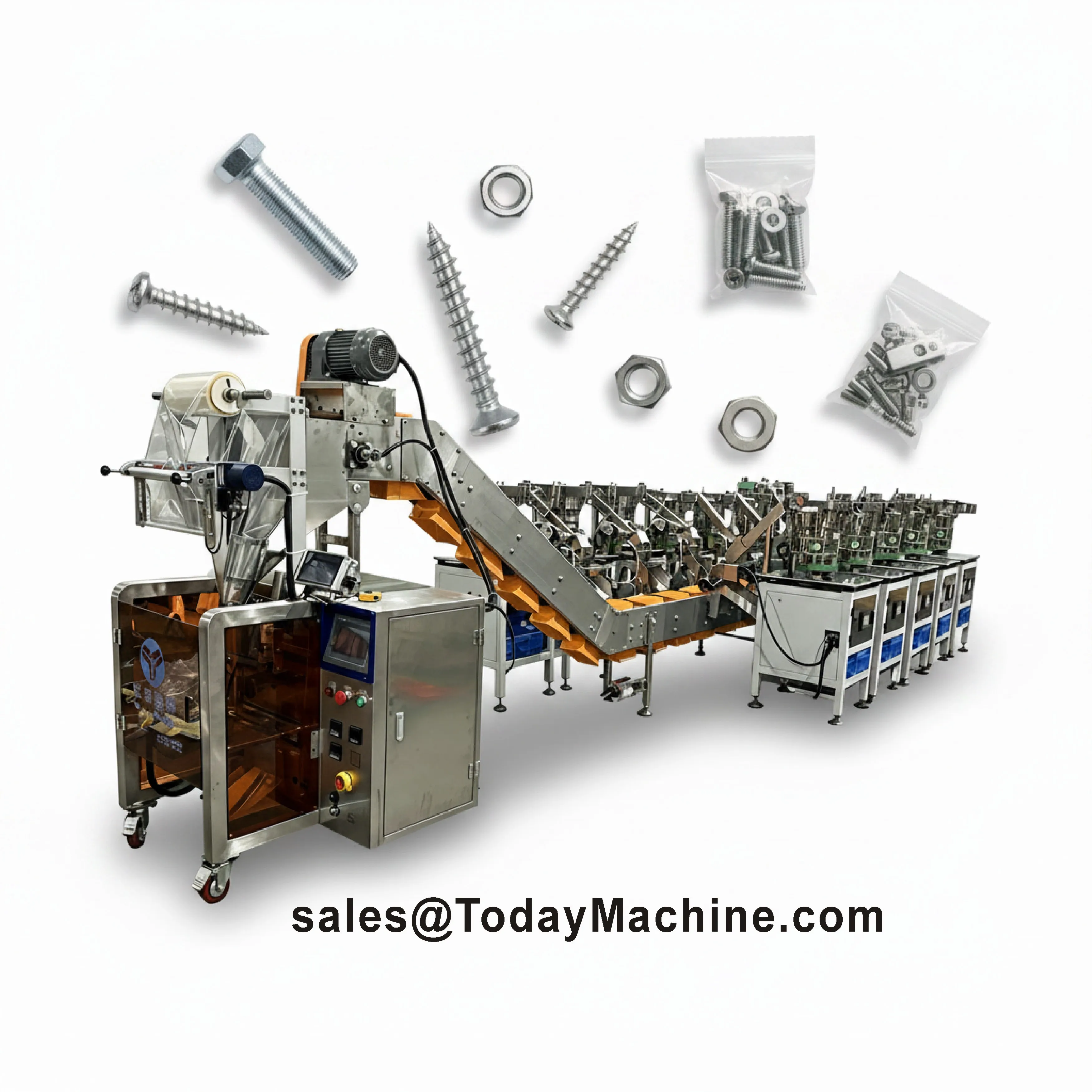 New Screw Counting Packing Machine Drywall Screw Packing Machine Metallic Parts Counting and Packing Machine