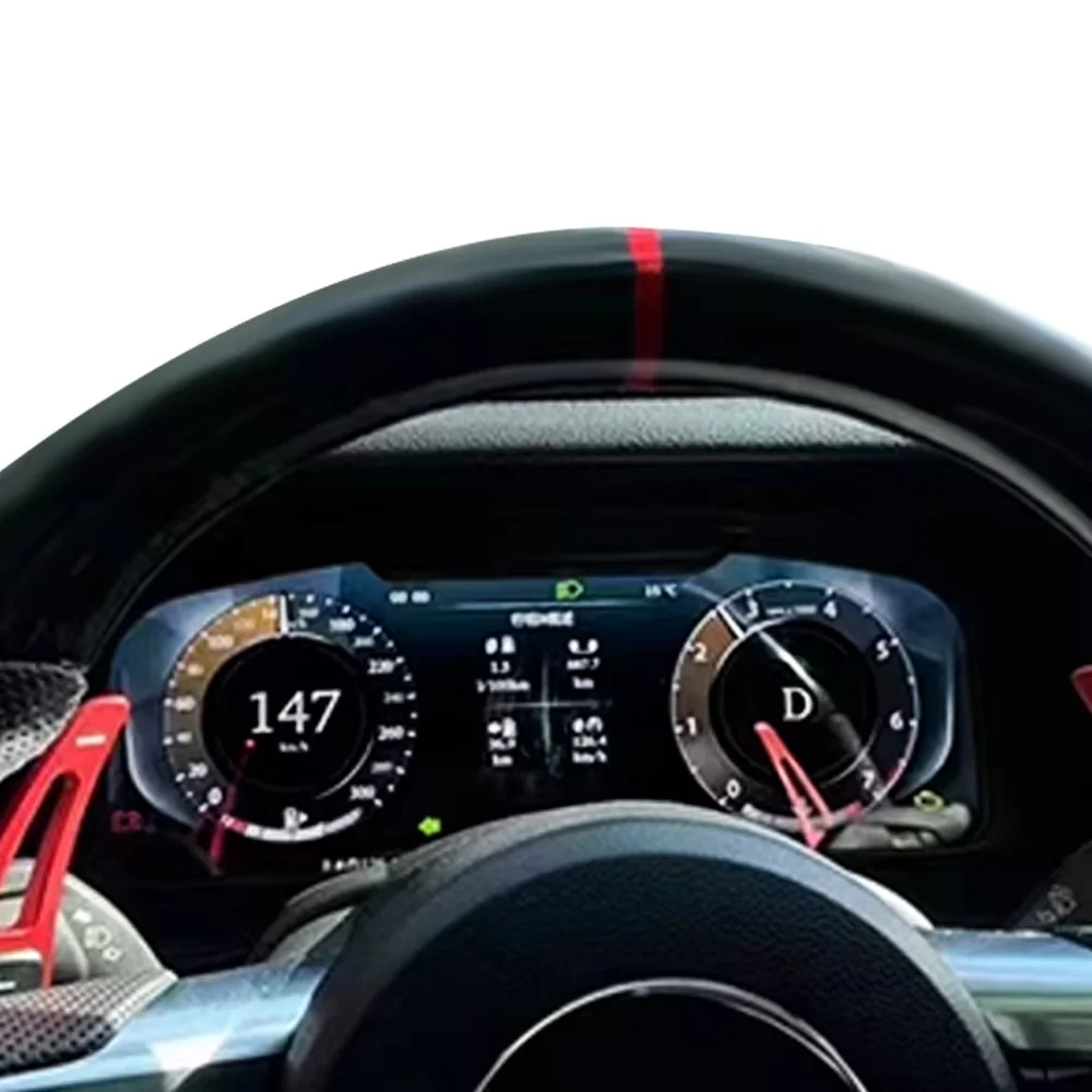 لسيارة فورد موستانج 2015 - 2023 مشغل لوحة القيادة LCD عنقودية رقمية أداة قمرة القيادة الافتراضية عداد السرعة متعدد الوظائف