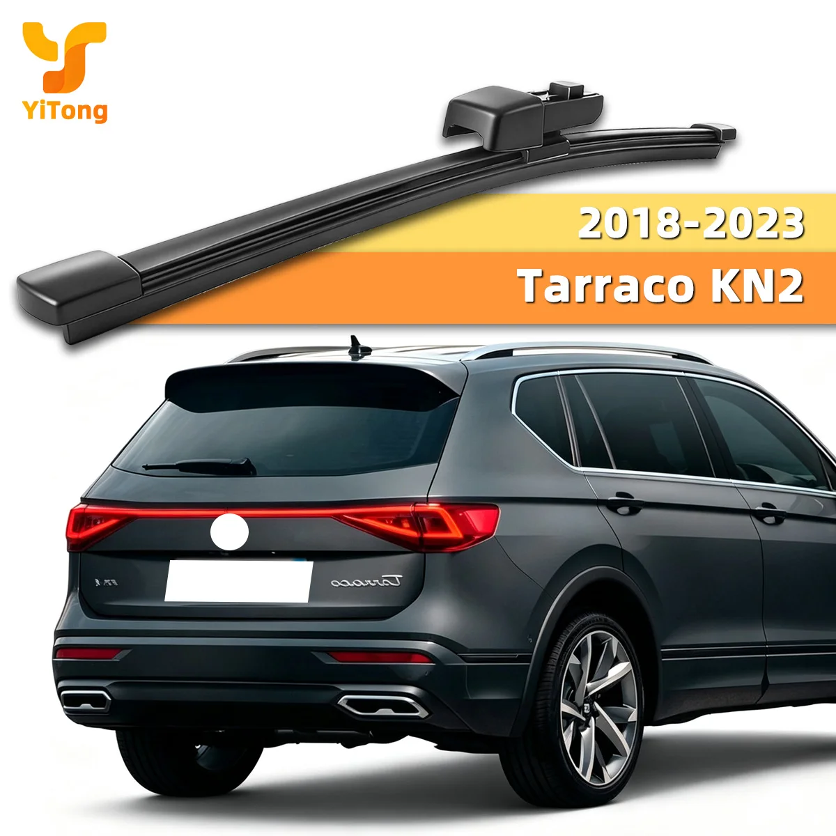 Yitong Passend für Seat Tarraco KN2 2018-2023 Heckscheibenwischer Naturkautschukstreifen Leise Langlebig Streifenfrei Auto-Zubehör