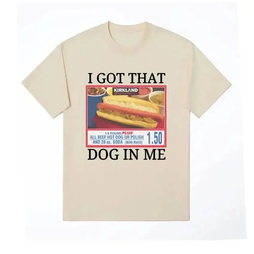 I Got That Dog in Me Costco Grafik-Tops Lustiges Kirkland Hot Dog Meme T-Shirt für Männer und Frauen Vintage Mode Kawaii Y2K Kleidung ﻿ – Detail 6