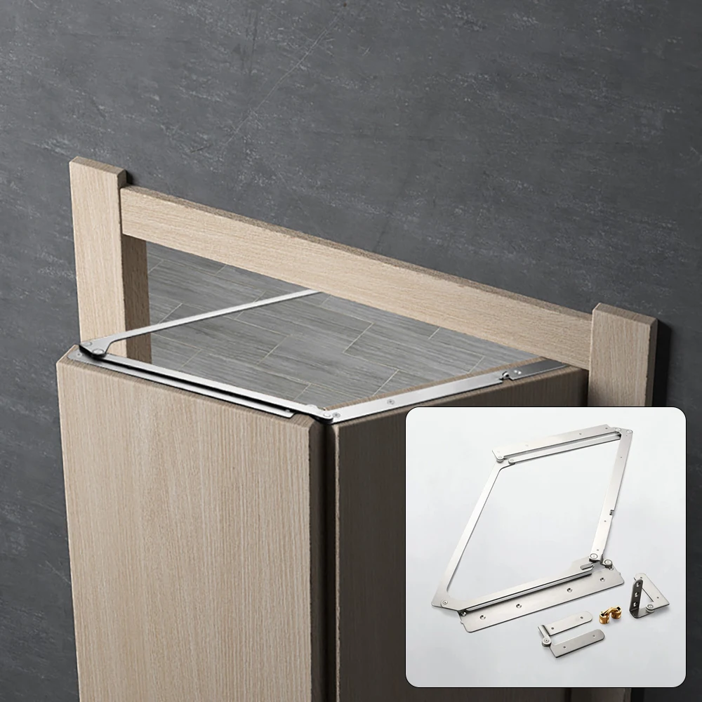 Kitchen Outdoor Bedroom Hotel 180° Bi-Folding Door Stainless Steel Hardware Set Sliding System for Furniture Fittings