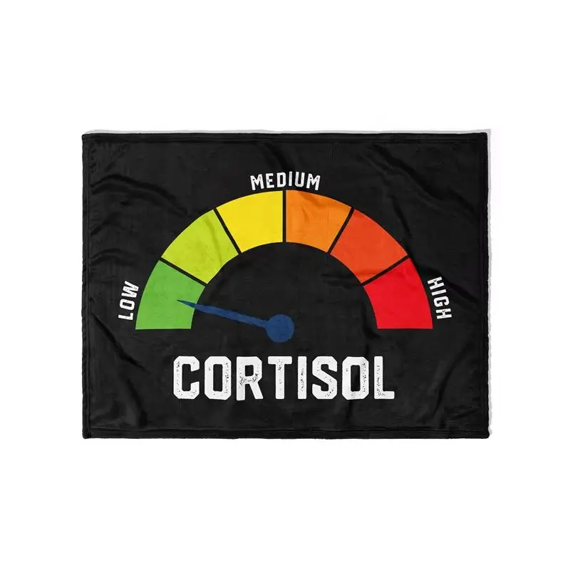 Gaslight Gatekeep Girlboss Low Cortisol Levels Throw Blanket Stress Humor Funny Meme Soft Fleece Blanket for Couch Bedroom