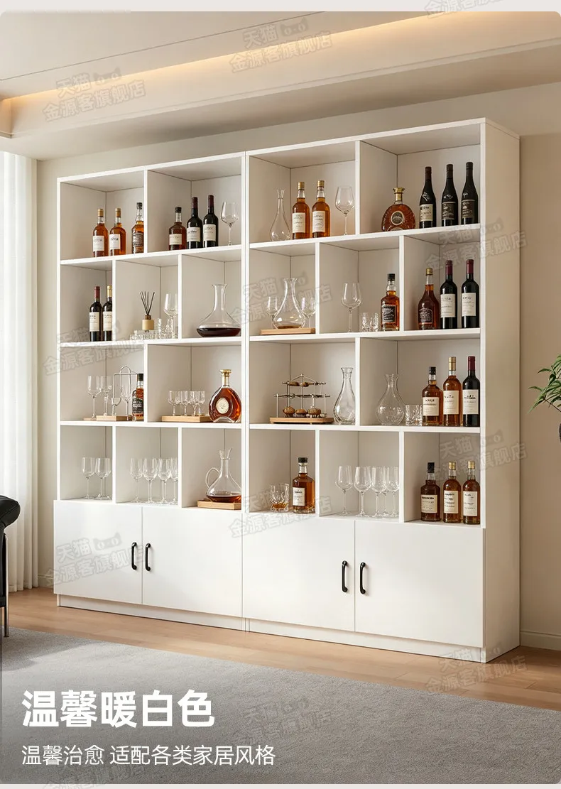 Wood Modern Bar Cabinet Wine Rack Shelf Coffee Storage Display Bar Cabinet Wine Rack Salon Nordic Gabinete Home Furniture