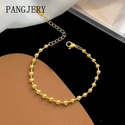 PANGJERY 316L Stainless Steel Ball Beaded Bracelets For Women Couples Classic Trendy Minimalist Elegant Daily Party Jewelry Gift