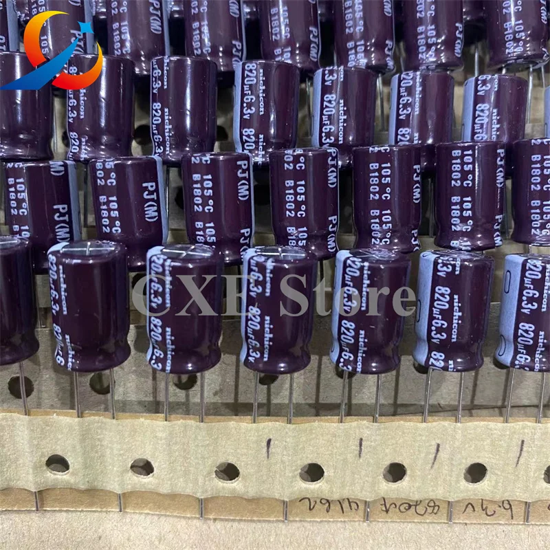 10PCS PJ 6.3V820UF Volume 10x15mm NICHICON Electrolytic Capacitors UPJ0J821MPD6TD 820UF 6.3V NEW