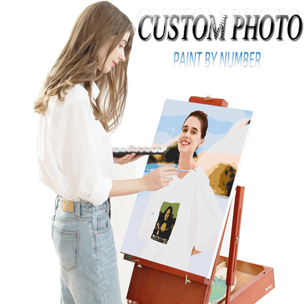 PBYN DIY Custom Photo By Numbers Personality Picture  Personalized Painting By Numbers Acrylic Coloring By Numbers Gift