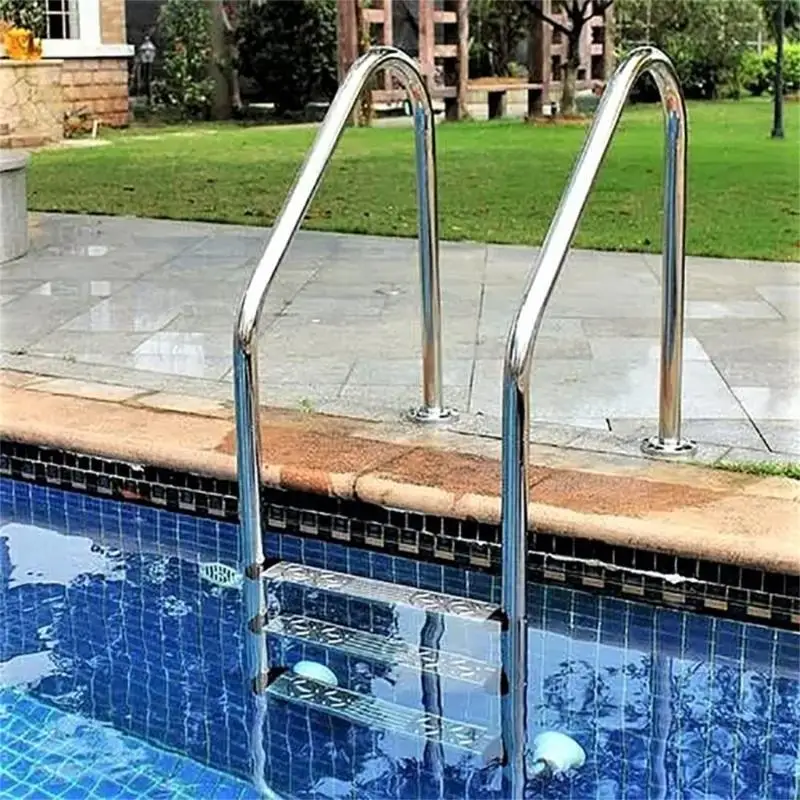 2Pieces Pool Ladder Bumpers for Inground Pool Step Inside Plug Caps for Ladder Tubing Protect Swimming Pool Liner C5AD