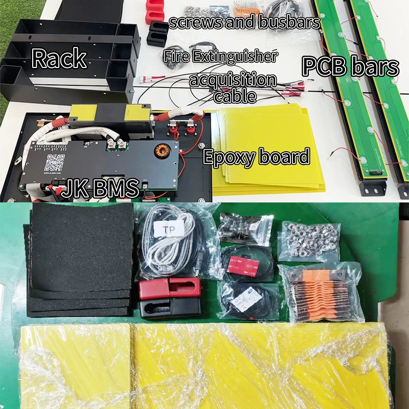 280 314 Ah 320Ah لتقوم بها بنفسك عدة 15kwh Dyi 48V Lifepo4 علبة البطارية مع 16S 200A V19 JK Bms 48V صناديق بطارية ليثيوم أيون رفوف