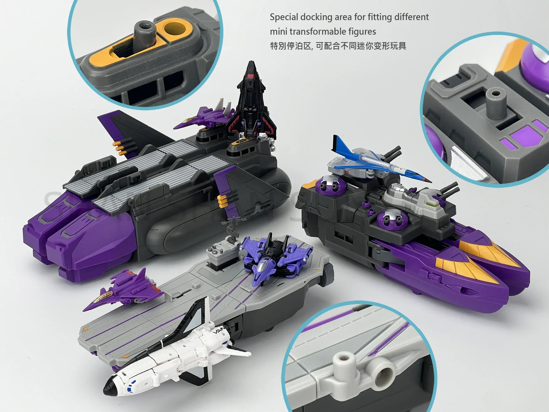 [In Stock] FansHobby MB-21 Tsunami Aircraft Carrier Three Transformation 40CM Can Be Combined with MB-17/MB17A Hobby Gift  Toys