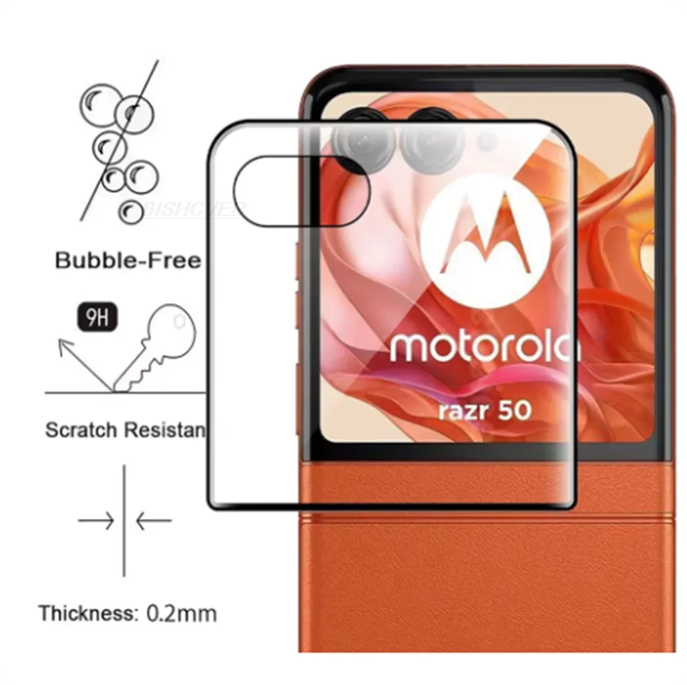 1-3 Stück 3D Gebogenes Schutzglas für Motorola Razr 50 Ultra 50Ultra Schutzfolie für Moto Razr 50 60 Ultra Plus 2024 2025 – Detail 2