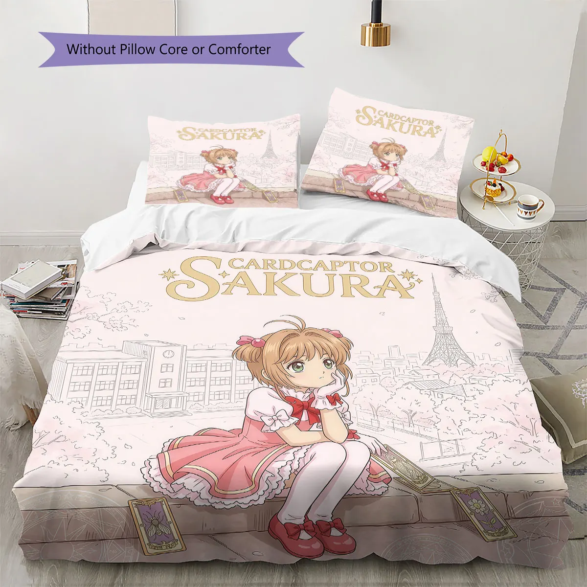 Cardcaptor Sakura Soft Duvet Cover Child's Bedding Set,Extra Large Size Gifts Various Sizes Available -HE161