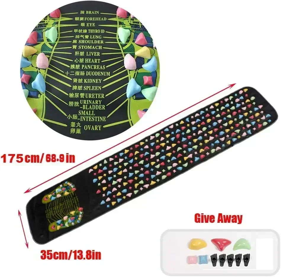Premium Foot Massage Mat with Finger Pressure Plate and Simulated Cobblestone Path To Soothe Tired Feet and Relieve Pain