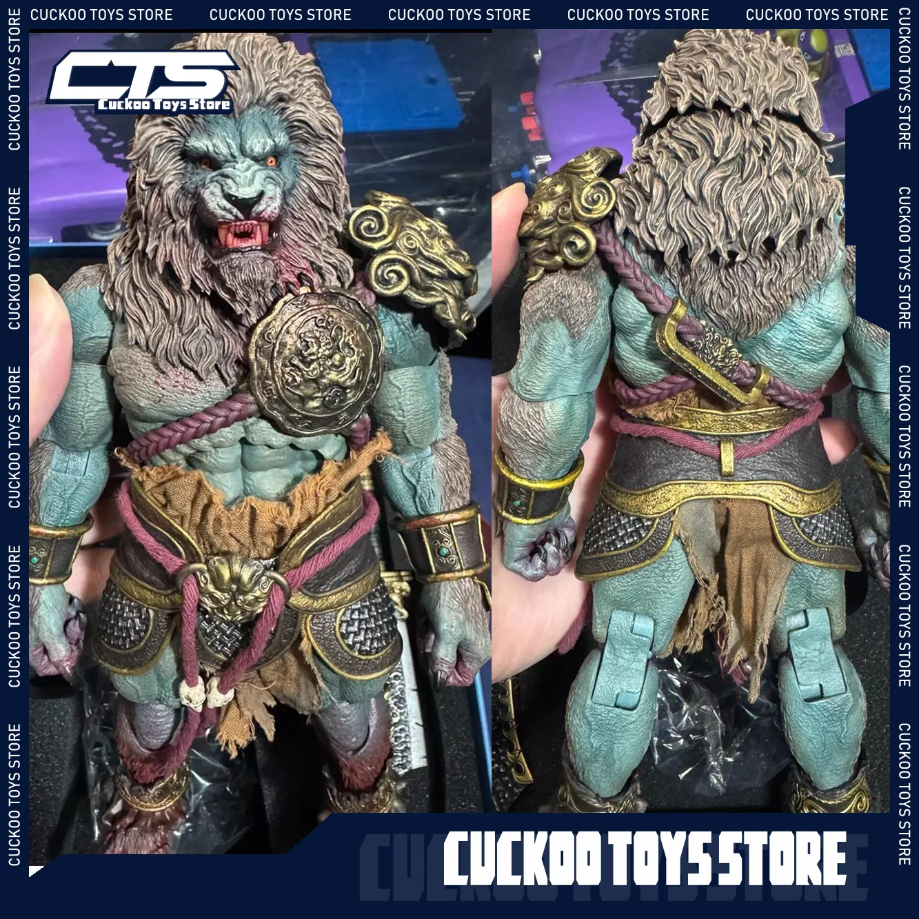 재고 있음 Nottaa Ym005 1/12 시질링 레오파드 더블 헤드 액션 피규어 신화적인 병사 동상 모델 장난감 시리즈 선물