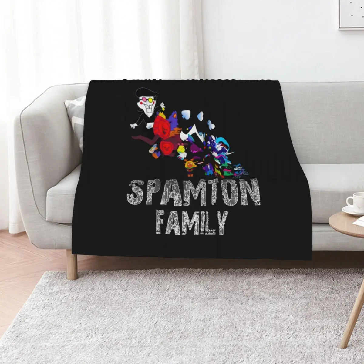 

spamton family Shirt spamton family Throw Blanket Blankets For Baby halloween Blankets For Sofas Soft Plush Plaid Blankets