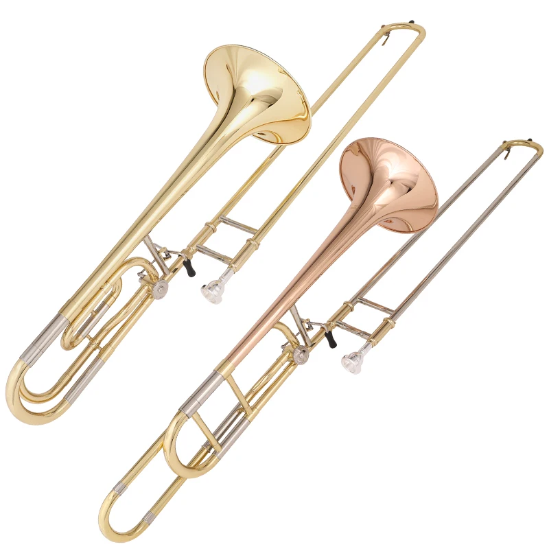 Bb Trombone Durable Professional Wind Instrument For Stage And Concert Bands Student Intermediate Ensemble Teaching Practice