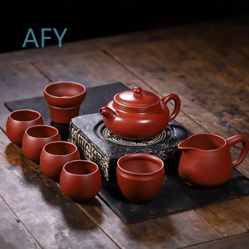Authentic Yixing Dazhong Hong Pao Zisha Teapot for Home Use Premium Gongfu Cha Set Gift for Tea Lovers Ceramic Handmade