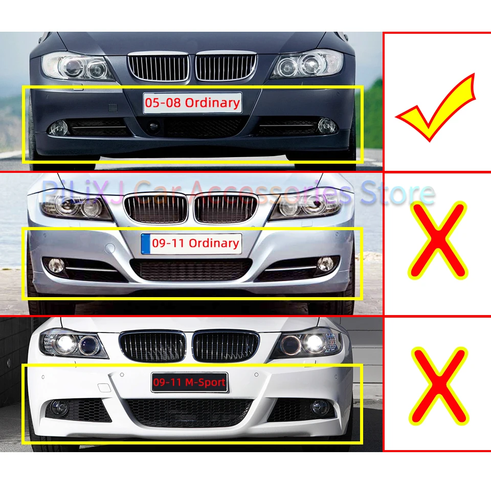 Front Bumper Towing Hook Cover Cap For BMW 2005-2008 E90 E91 318 320 325 330 High Quality Tow Garnish Trim Hitch Lid Painted