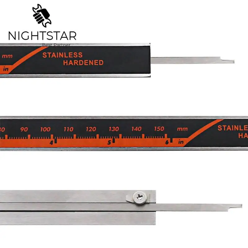 Nauwkeuriger-calibrador Digital de acero inoxidable, instrumento de medición Vernier, 6 \