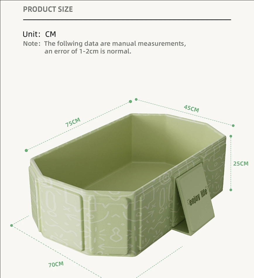 Children and Babies Can Use Foldable Bathtubs for Home Use. Thickened Baby Bath Tub, Enlarged and Extended Shower Tub