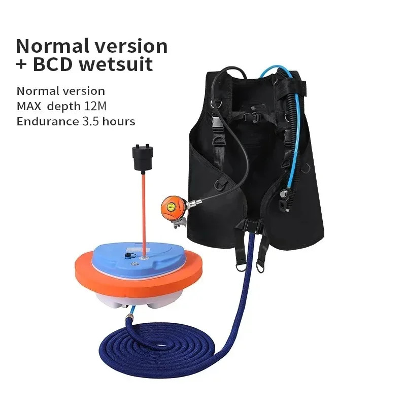 Mobile Ventilator Tankless Waterproof Portable Rechargeable 3.5-5 Hours UnderwaterScuba Diving Snorkel Equipment 12M