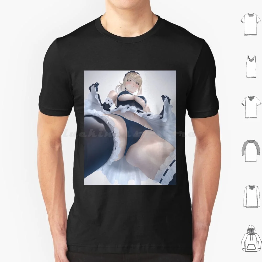 Cute Ecchi Girl Premium . T Shirt Big Size 100% Cotton Cute Sexy Funny Boobs Hentai Girls Ecchi Meme Anime Lewd Sex 18 Adult