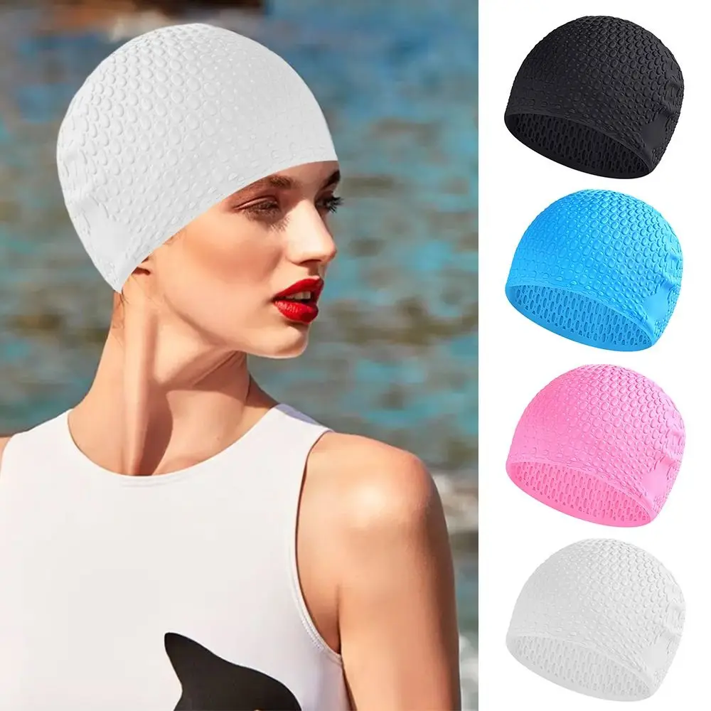 Ultra Thin Swimming Cap Replacement Waterproof Durable Swim Turban Silicone Shower Caps