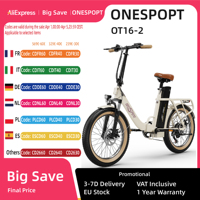 ONESPORT OT16-2 EU Standard 250W Electric City Bike 20 Inch Folding E-Bike 48V 17Ah Removable Battery 25km/h Disc Brake