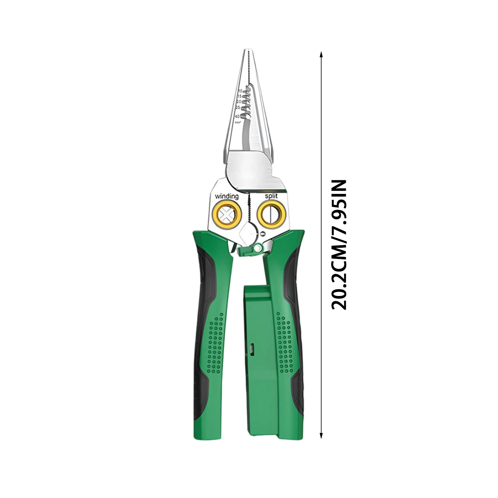 多機能ワイヤーストリッパー 電気技師用ツール ワイヤーカッティング・ストリッピング用 ケーブルスクレーパー 滑り止めグリップ 精密測定