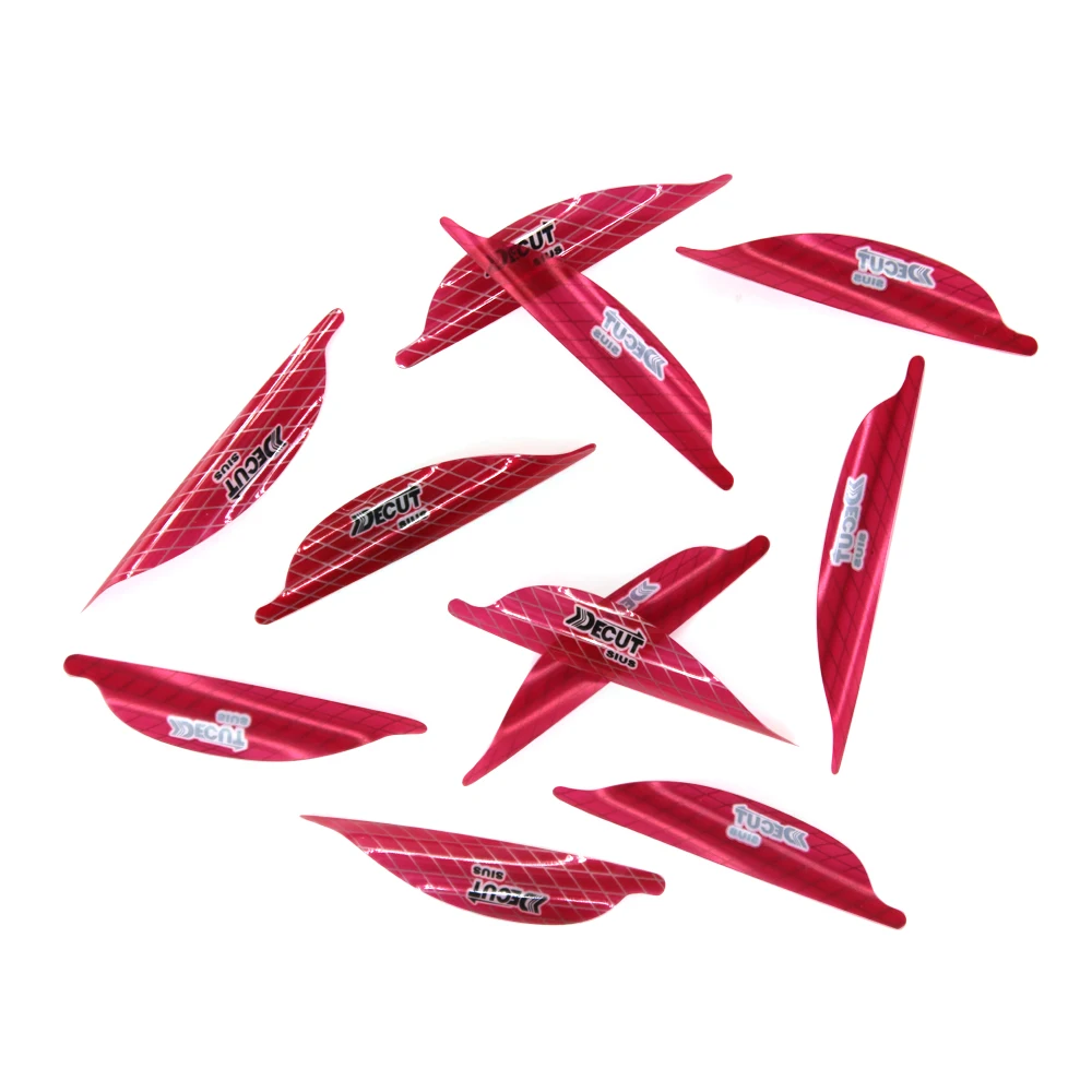 1.56 "/1.75"/2 "دور ريشة الرماية البلاستيك دوامة ريشة الجناح الأيمن السهم ريشة اطلاق النار السهم الصيد 50 قطعة Fletches #2