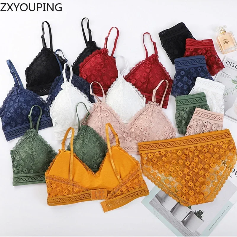 3 peça conjunto sutiã sexy renda beleza volta terno roupa interior reunir sem costura calcinha feminina lingerie confortável