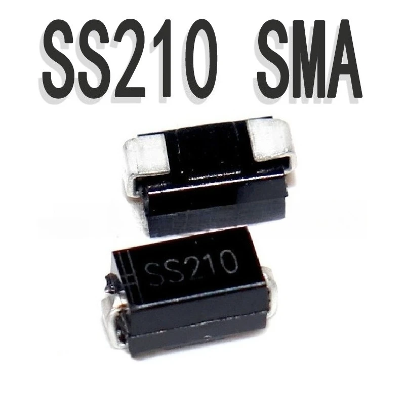 100pcs SMD Diode SMA Package Mix SS16 SS54 SS210 Schottky Barrier Rectifier for DIY Electronics Repair PCB Project
