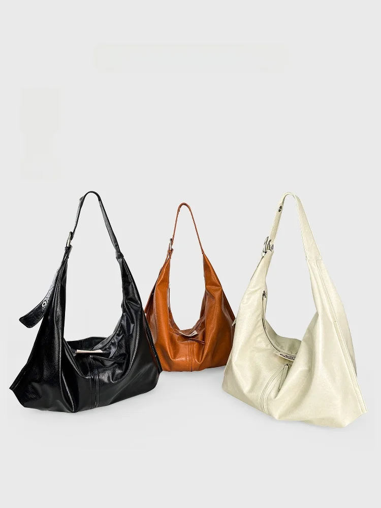 

Napoleon SpicyCapSoul Textile Leather Shoulder Crossbody Bag Casual Contrast Color Summer 2024 Unisex Tote Bag Square Shape