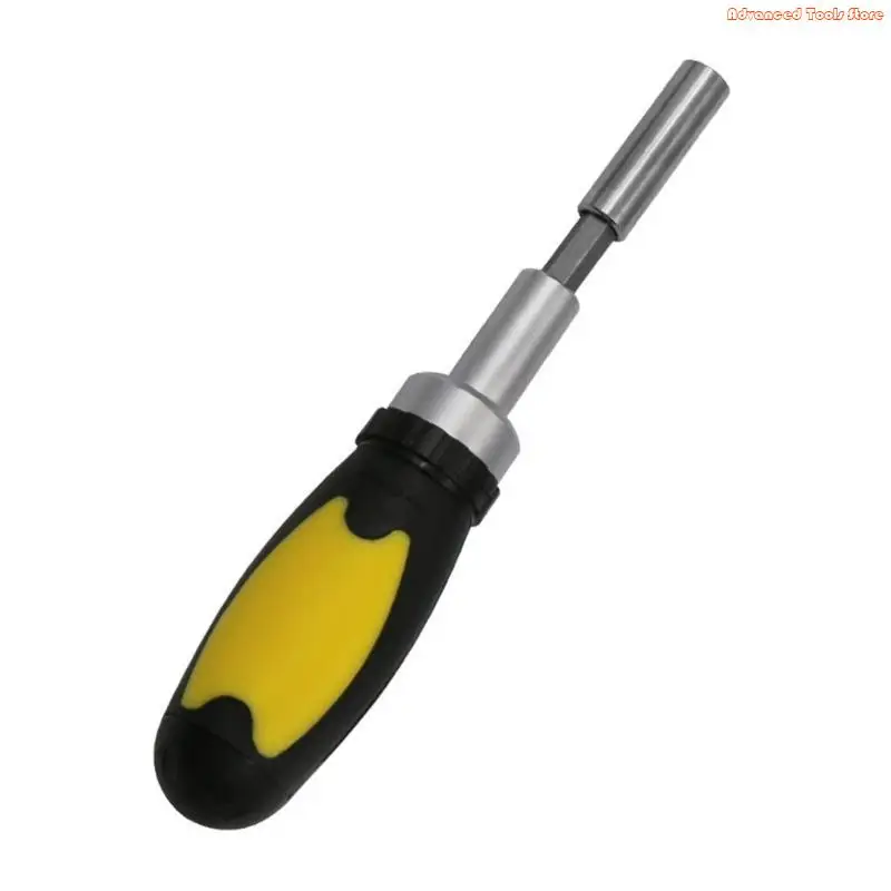 Durable Ratchet Screwdriver Handle without Bits 1/4