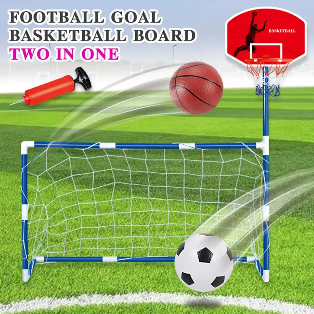 1 Set Funny Soccer Goal Toy  Wear-resistant Gift Soccer Goal Pool  Sports Soccer Goal Pool Toy with Basketball Stand