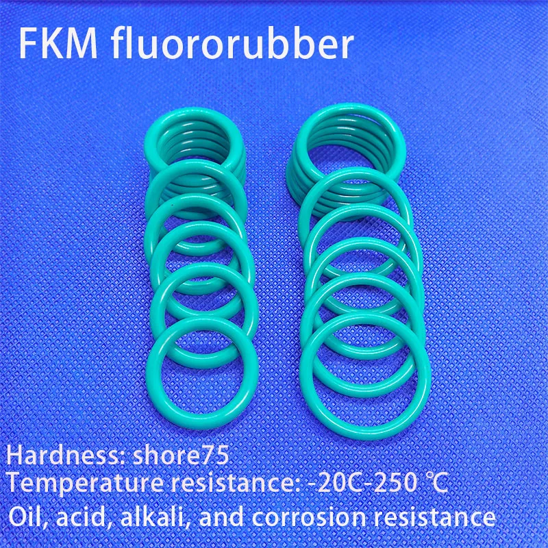 FKM CS5.0/5.5/5.7mm Fluorine Rubber O-ring, High Temperature and Corrosion Resistant Gasket O-ring
