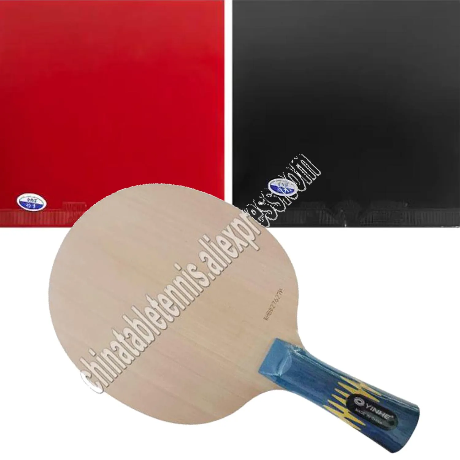 

Pro Table Tennis Combo Paddle Racket Galaxy YINHE W-6 Blade with 2x 729 Super FX Rubbers Long Shakehand-FL