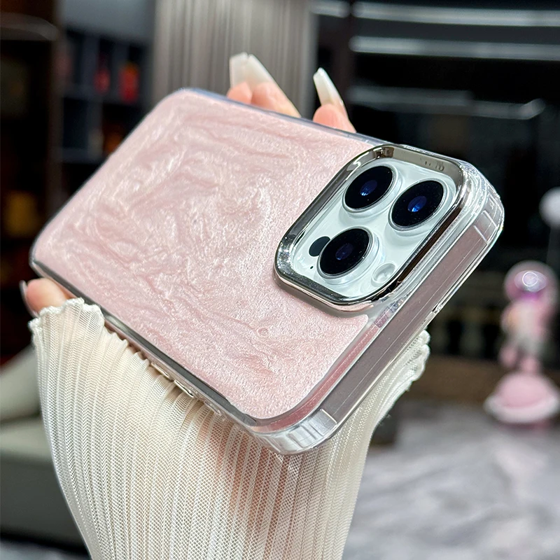 Luxury Fashion Pearl Cover Case For iPhone 16 Pro 15 ProMax 14 Plus 13 12 Pro 11 X XR XS Max 7 8 Plus Mobile Phone Case