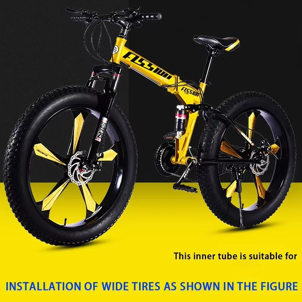 Bicycle 20x4.0 Inner Tubes Fat Bike Tire 1PC or 2PCS Bike Inner Tubes for Snowmobiles 20*3.5-4.0 ATVs Electric/Mountain Bicycle