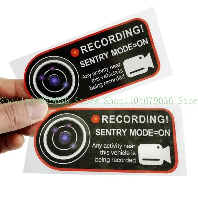 652F Waterproof Car Decal with Intelligent Surveillances Features Protective Vehicle Sticker Simple to Use for Parking Safety
