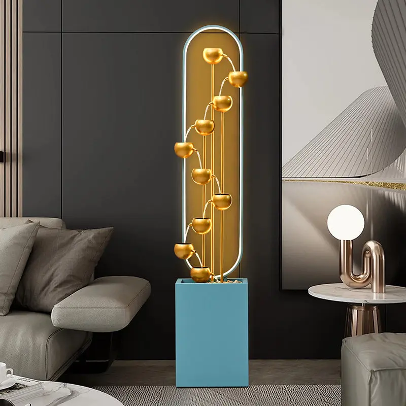 Flowing water ornaments Modern and simple circulating water living room