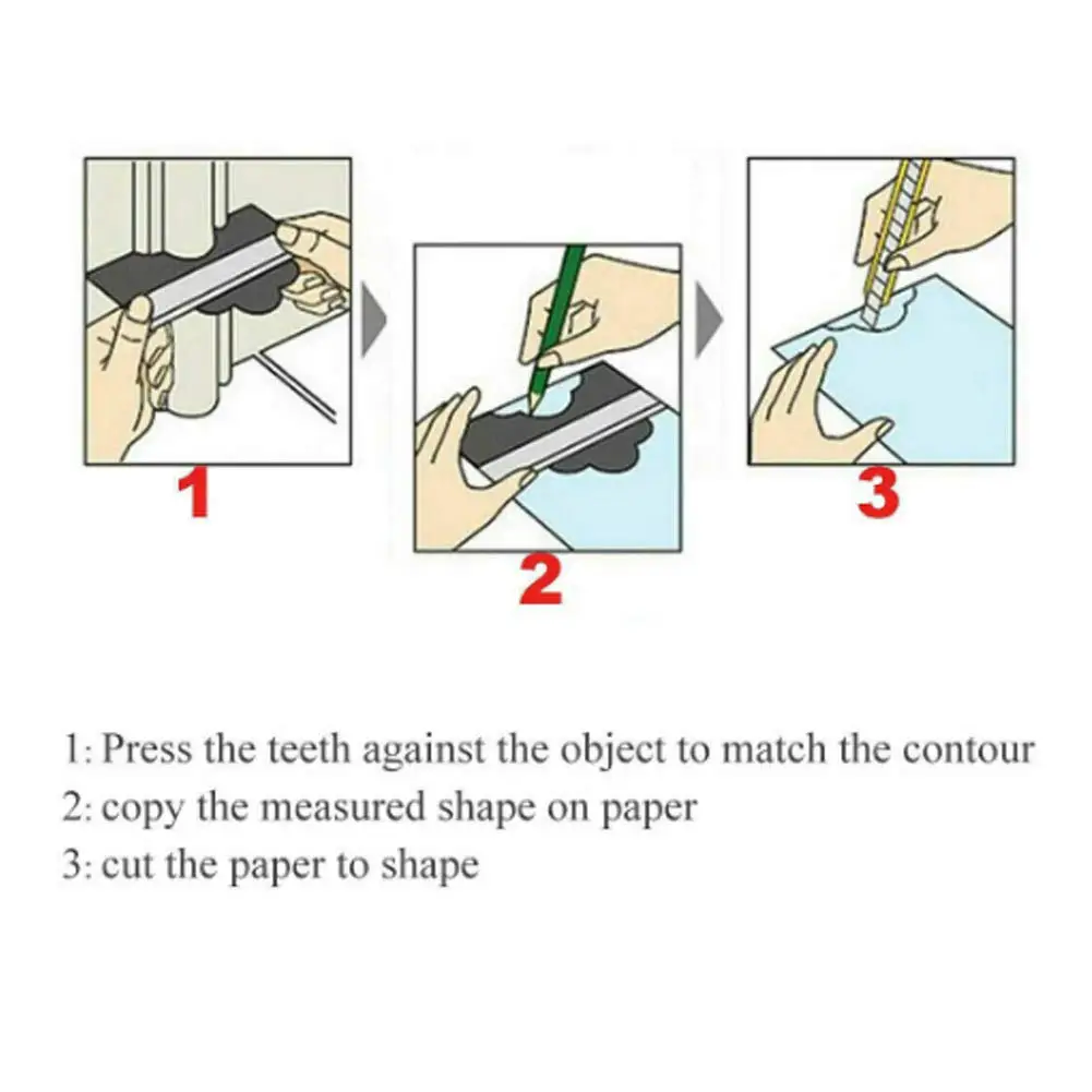 أداة قياس كفاف ABS - ناسخ ملف تعريف الخشب والبلاط الدقيق للأرضيات الخشبية والتركيب بدون عيوب #6