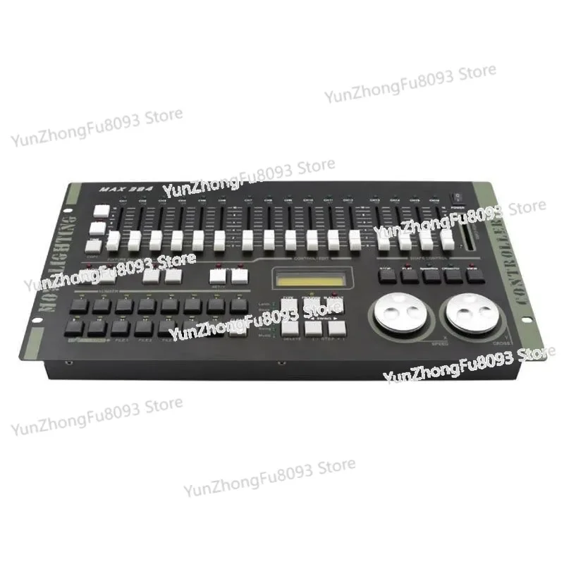 Strength MAX384 and DMX512 dimming tables, suitable for stage lighting performances, bar moving head lights