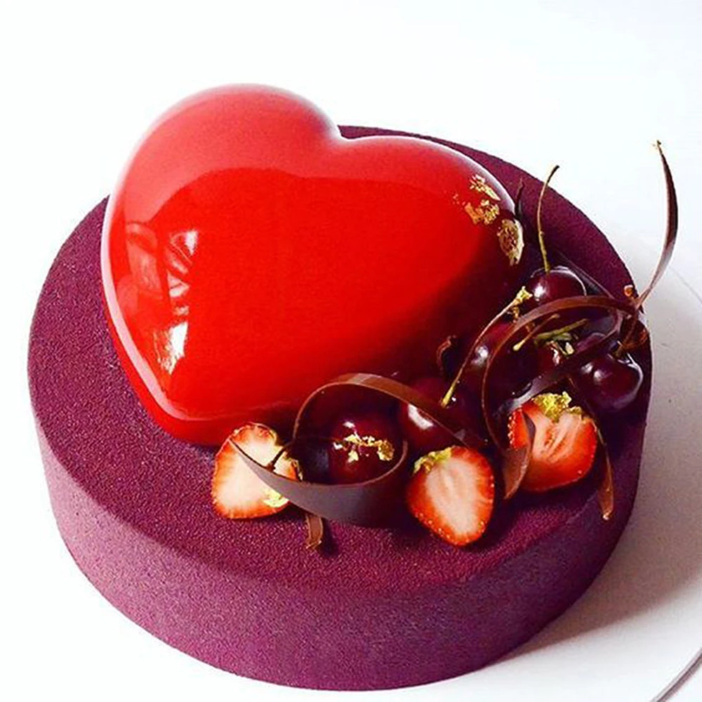 Love silicone mold, love mousse mold, chocolate ice dessert, mousse cake decoration tool, kitchen accessories